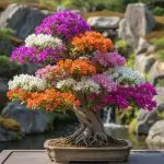 Bougainvillea - Multigrafted multicoloured bonsai plant